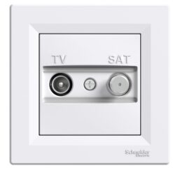 Schneider Asfora πρίζα TV-SAT διέλευσης 4dB Λευκή – EPH3400221