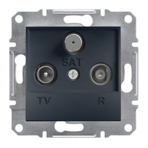 Schneider Asfora πρίζα TV-FM-SAT τερματική 1dB Ανθρακί – EPH3500171