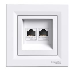 Schneider Asfora Πρίζα πληρ RJ45 cat6 U/UTP Διπλή EPH4800121