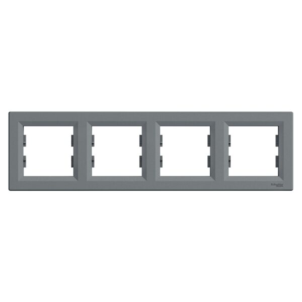 Schneider Asfora πλαίσιο 4 θέσεων οριζόντιο Ατσάλι – EPH5800462