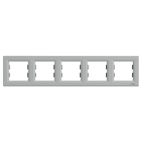 Schneider Asfora πλαίσιο 5 θέσεων οριζόντιο Αλουμίνιο – EPH5800561