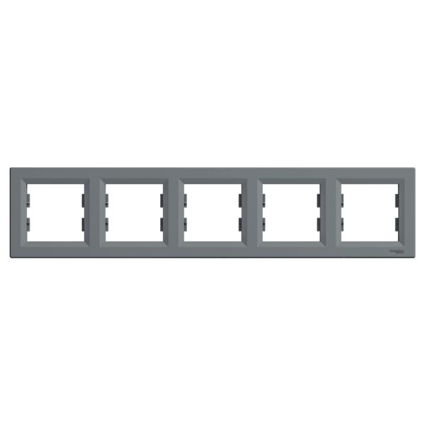 Schneider Asfora πλαίσιο 5 θέσεων οριζόντιο Ατσάλι – EPH5800562