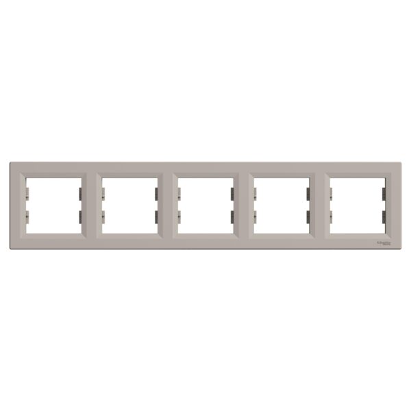 Schneider Asfora πλαίσιο 5 θέσεων οριζόντιο Bronze – EPH5800569