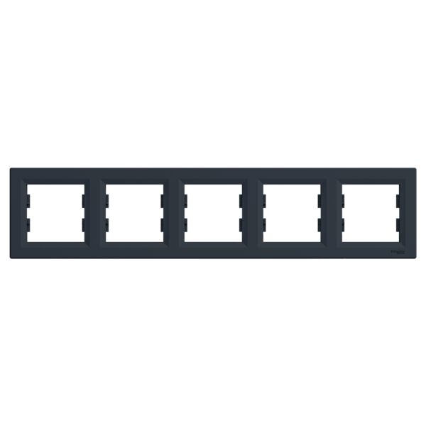 Schneider Asfora πλαίσιο 5 θέσεων οριζόντιο Ανθρακί – EPH5800571