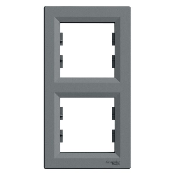 Schneider Asfora πλαίσιο 2 θέσεων κάθετο Ατσάλι – EPH5810262