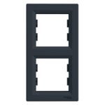Schneider Asfora πλαίσιο 2 θέσεων κάθετο Ανθρακί – EPH5810271