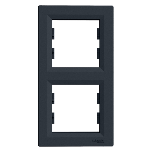 Schneider Asfora πλαίσιο 2 θέσεων κάθετο Ανθρακί – EPH5810271