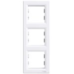 Schneider Asfora Πλαίσιο 3 Θέσεων κάθ Λευκό EPH5810321
