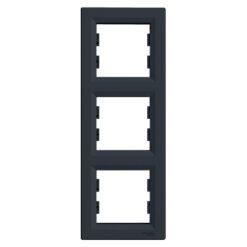 Schneider Asfora πλαίσιο 3 θέσεων κάθετο Ανθρακί – EPH5810371