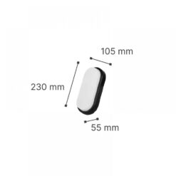 it-Lighting Echo LED 15W 3CCT Outdoor Wall Lamp White D:23cmx10.5cm (80202920)