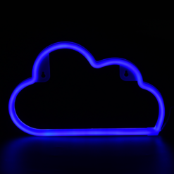 ΣΥΝΝΕΦΟ, 48 NEON LED ΛΑΜΠΑΚΙΑ ΜΕ ΜΠΑΤΑΡΙΑ (3xAA)/USB, ΜΠΛΕ, IP20, 29.5x2x18.5cm ACA – F04006316