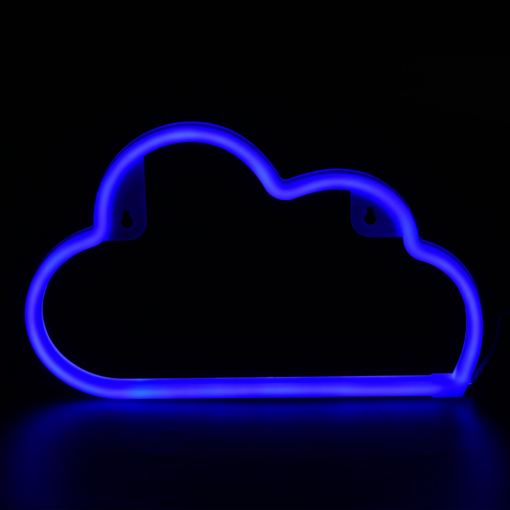 ΣΥΝΝΕΦΟ, 48 NEON LED ΛΑΜΠΑΚΙΑ ΜΕ ΜΠΑΤΑΡΙΑ (3xAA)/USB, ΜΠΛΕ, IP20, 29.5x2x18.5cm ACA – F04006316