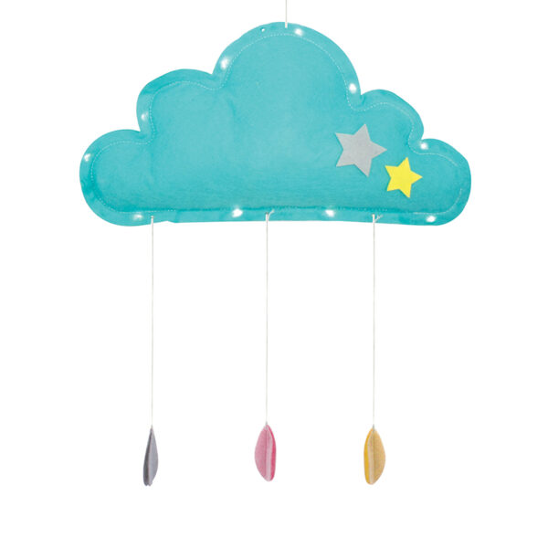 ΠΟΛΥΧΡΩΜ ΤΣΟΧΙΝΟ ΣΥΝΝΕΦΟ, 10 MINI LED ΛΑΜΠΑ ΜΠΑΤ(2xCR2032), ΘΕΡΜ ΛΕΥΚ, IP20 16x4x30cm, ΔΙΑΦ ΚΑΛ  ACA – F07101630