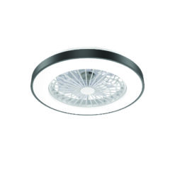 ΑΝΕΜΙΣΤΗΡΑΣ ΟΡΟΦΗΣ ΠΛΑΦΟΝΙΕΡΑ ΜΑΥΡΗ DIMMABLE DC22W Φ50 7 ΔΙΑΦΑΝH ABS ΠΤΕΡΥΓΙΑ ΤΗΛΕΧΕΙΡΙΣΤΗΡΙΟ ACA – FANOKBL10G