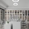 Ανεμιστήρας Οροφής Πλαφονιέρα Λευκή Dimmable DC22W Φ50 7 Διαφανή ABS Πτερύγια Τηλεχειριστήριο ACA – FANOKWH10G