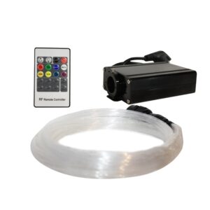LED 16W FIBER OPTIC KIT 0,75mm 25×2-3-4-5m & RF REMOTE ACA – FIB01