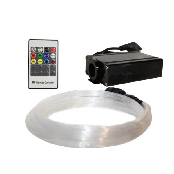LED 16W FIBER OPTIC KIT 0,75mm 25×2-3-4-5m & RF REMOTE ACA – FIB01