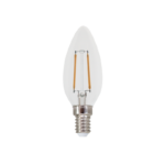 LED Λάμπα E14 Κεράκι Filament 2W Diolamp 360° 250lm 2700K – FLAM2WW