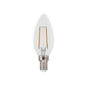 LED Λάμπα E14 Κεράκι Filament 2W Diolamp 360° 250lm 2700K – FLAM2WW