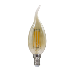 LED Λάμπα E14 Filament 4W Step Dimmable Φλόγα Diolamp 360° 500lm 2700K – FLAM4WWTIPAMSD