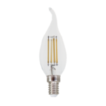 LED Λάμπα E14 Filament 4W Step Dimmable Φλόγα Diolamp 360° 570lm 2700K – FLAM4WWTIPSD