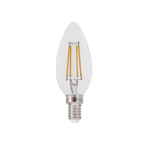 LED Λάμπα E14 Κεράκι Filament 5W Dimmable Diolamp 360° 680lm 2700K – FLAM5WWDIM