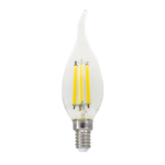 LED Λάμπα E14 Filament 6W Φλόγα Diolamp 360° 770lm 4000K – FLAM6NWTIP