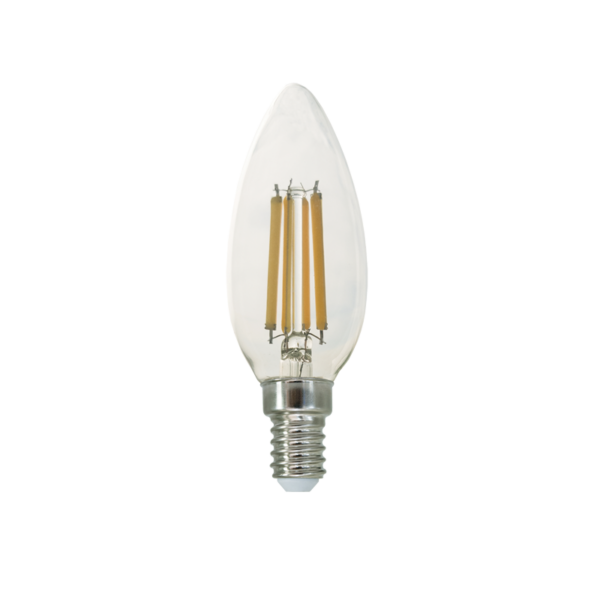 LED Λάμπα E14 Κεράκι Filament 7W Diolamp 360° 860lm 2700K – FLAM7WW