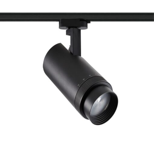 BLACK LED TRACK LIGHT 40W 4000K 4wires 15-60° 3100lm230VRa80 ACA – FOCUS4040B4