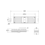 LED MODULE 60W 4.000K 6.600LM 90˚ 50.000HRS IP66 230V AC ACA – FORT6040SY