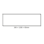 Εξωτερικό Πλαίσιο Στήριξης Οροφής για LED Panel 30x120cm OTIS30120, PILO30120, ROVE30120, DEBA30120 & TREGO30120 ACA – FR3012065