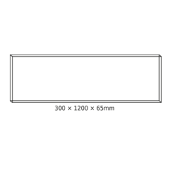 Εξωτερικό Πλαίσιο Στήριξης Οροφής για LED Panel 30x120cm OTIS30120, PILO30120, ROVE30120, DEBA30120 & TREGO30120 ACA – FR3012065