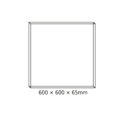 Alternative view of Εξωτερικό Πλαίσιο Στήριξης Οροφής για LED Panel 60x60cm OTIS6060, PILO6060, ROVE6060, DEBA6060 & TREGO6060 ACA - FR606065