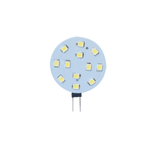 Λάμπα LED G4 12V, στρογγυλή, με 10 chip για εξοικονόμηση ενέργειας και υψηλή φωτεινότητα.