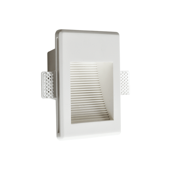 Γύψινο Φωτιστικό Τοίχου 1.5W 3000K 150lm Λευκό ACA DECOR  – G8001LED