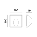 Γύψινο Φωτιστικό Τοίχου 1.5W 3000K 150lm Λευκό ACA DECOR  – G8004LED