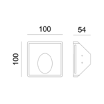 Γύψινο Φωτιστικό Τοίχου 1xMR11 Λευκό ACA DECOR  – G8004MR