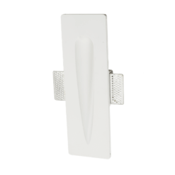 Γύψινο Φωτιστικό Τοίχου 1.5W 3000K 150lm Λευκό ACA DECOR  – G8008LED