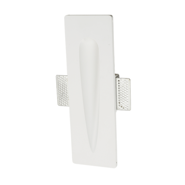 Γύψινο Φωτιστικό Τοίχου 1.5W 3000K 150lm Λευκό ACA DECOR  – G8008LED