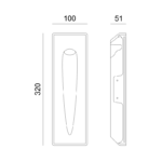 Γύψινο Φωτιστικό Τοίχου 1xMR11 Λευκό ACA DECOR  – G8008MR