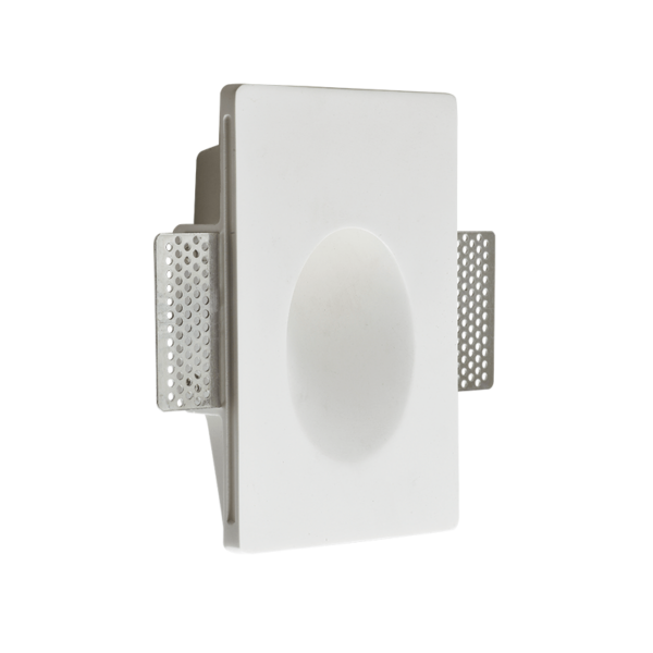 Γύψινο Φωτιστικό Τοίχου 1.5W 3000K 150lm Λευκό ACA DECOR  – G8009LED