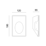 Γύψινο Φωτιστικό Τοίχου 1xMR11 Λευκό ACA DECOR  – G8009MR