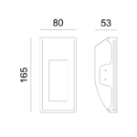 Γύψινο Φωτιστικό Τοίχου 1xMR11 Λευκό ACA DECOR  – G8010MR