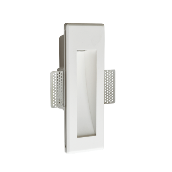 Γύψινο Φωτιστικό Τοίχου 1.5W 3000K 150lm Λευκό ACA DECOR  – G8011LED