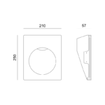 Γύψινο Φωτιστικό Τοίχου GU10 – MR16 Λευκό ACA DECOR  – G8016G