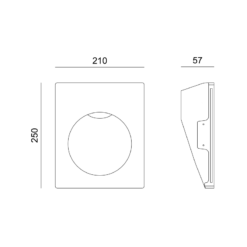 Γύψινο Φωτιστικό Τοίχου GU10 – MR16 Λευκό ACA DECOR  – G8016G