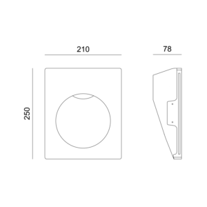 Γύψινο Φωτιστικό Τοίχου 1.5W 3000K 150lm Λευκό ACA DECOR  – G8016LED