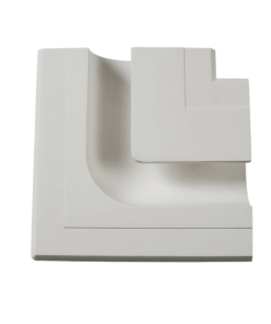 Γύψινο Φωτιστικό Οροφής / Τοίχου Χωνευτό Γραμμικό για Ταινία LED ACA DECOR  – G8018LW