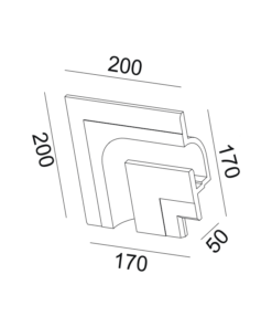 Γύψινο Φωτιστικό Οροφής / Τοίχου Χωνευτό Γραμμικό για Ταινία LED ACA DECOR  – G8018LW