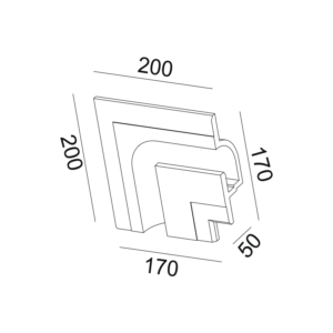 Γύψινο Φωτιστικό Οροφής / Τοίχου Χωνευτό Γραμμικό για Ταινία LED ACA DECOR  – G8018LW